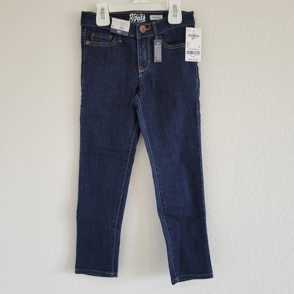 NWT OshKosh B'gosh Girls Super Skinny Denim Jeans Sz 5